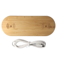 ECO-Friendly natural wood bamboo wireless charger fast charging  portable wireless charger bamboo wireless charger